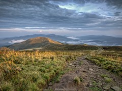 16 Droga na szczyt. Połonina Caryńska. Bieszczady. 2014-09
