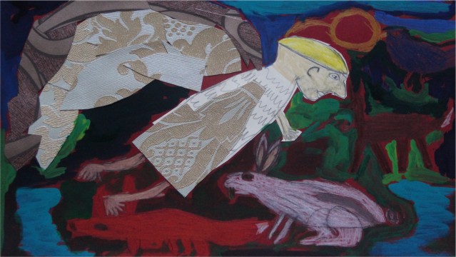 ANIOŁY - VINTAGE COLLAGE