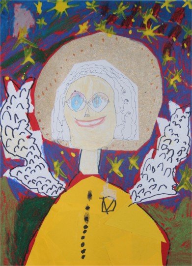 ANIOŁY - VINTAGE COLLAGE