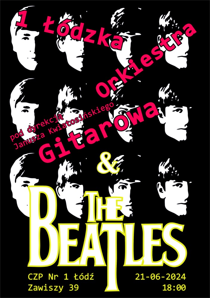 1 ŁÓDZKA ORKIESTRA GITAROWA GRA UTWORY THE BEATLES