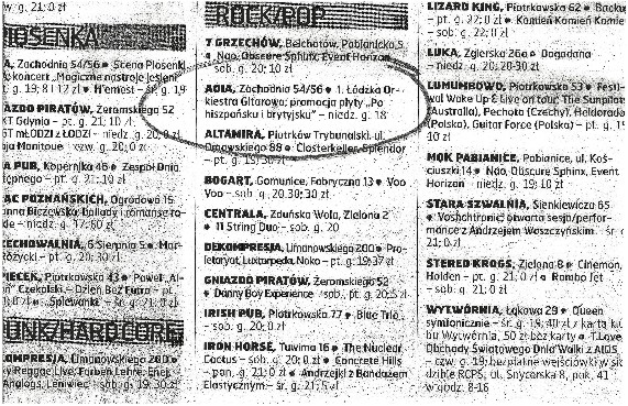 GAZETA WYBORCZA 25.11.2012 r dodatek CO JEST GRANE