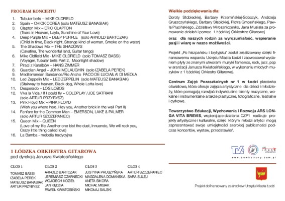 PO HISZPAŃSKU I BRYTYJSKU program